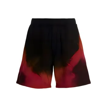 DSQUARED 2 Tie Dyed Logo Printed Track Shorts
