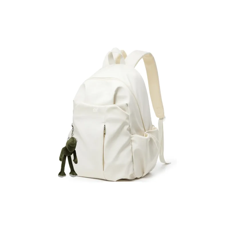 KEYSTREET Fabric Backpack Laptop Backpack Tubas Unisex Black/Ecru/Green/Blue/Burgundy-71