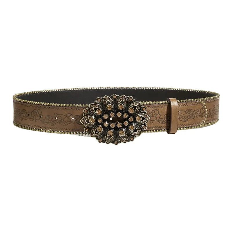 JEANSWEST PU Leather Belts Women's 3.8CM-1