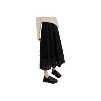 Cypress House Casual Long Skirts Women's Black