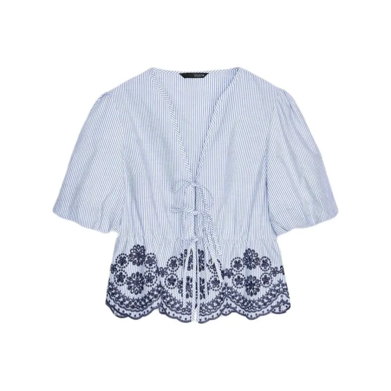 ZARA Shirts Women's Blue/Indigo-0