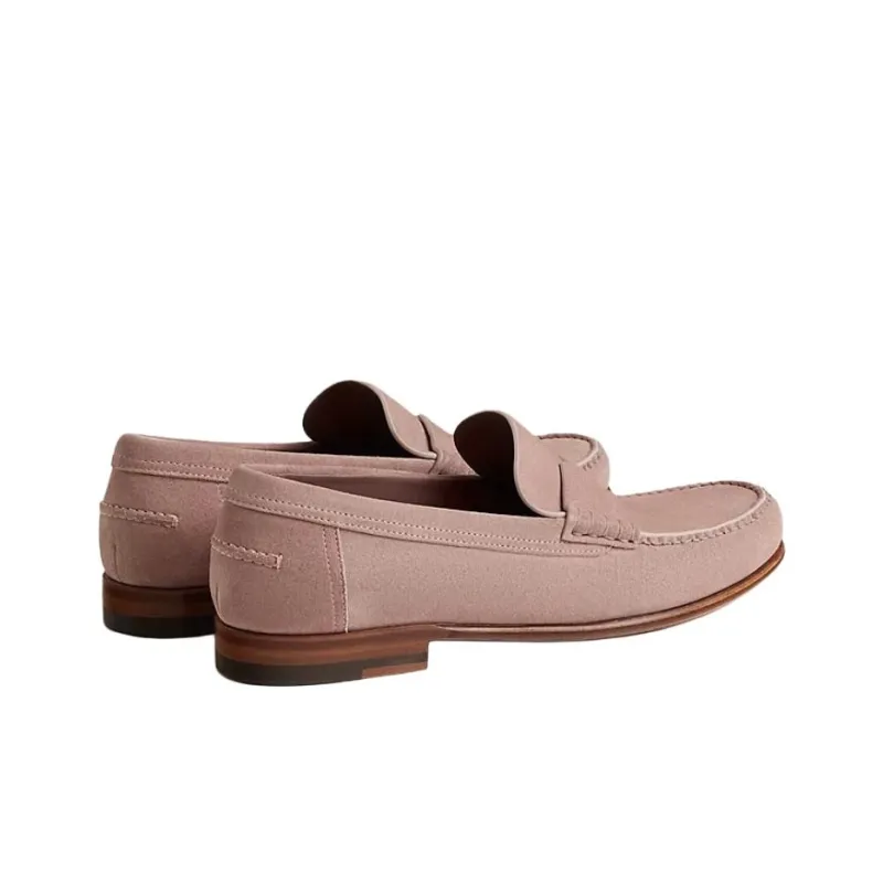 HERMES Kennedy Casual Single Shoes Women's Pink-3