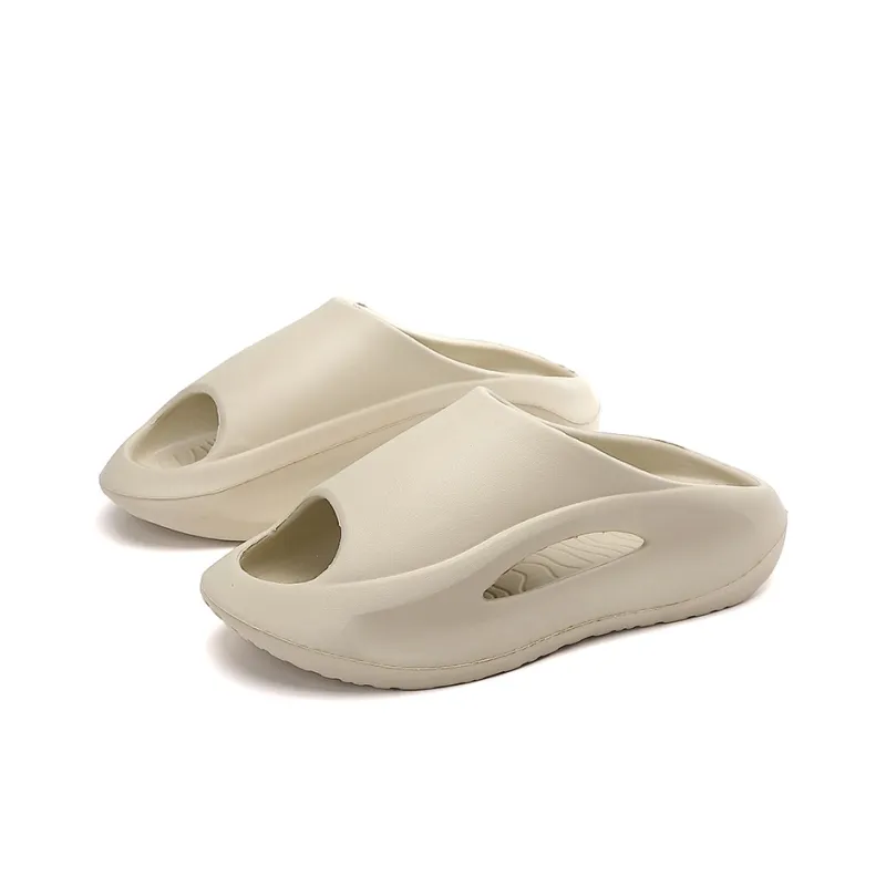 GERTOP Quiet Slip Resistant Odor Resistant Abrasion Resistant Cushioning Slide Slippers Unisex-2