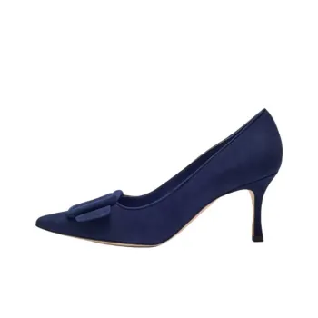 MANOLO BLAHNIK Maysalepump Slim Heel High Heels 7cm Women's Blue