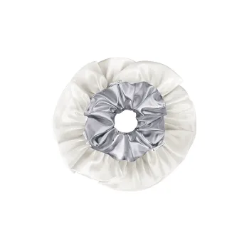 ZEGL PU Leather Satin Hair Tie Women's