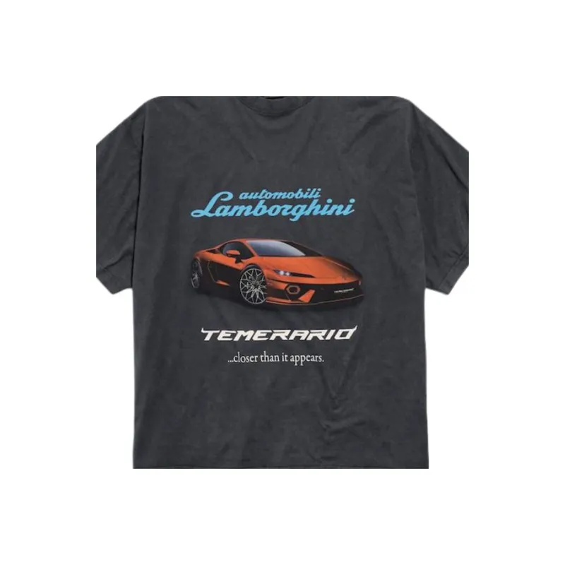 Balenciaga x Automobili Lamborghini T Shirt Loose Fit Men's Black-6