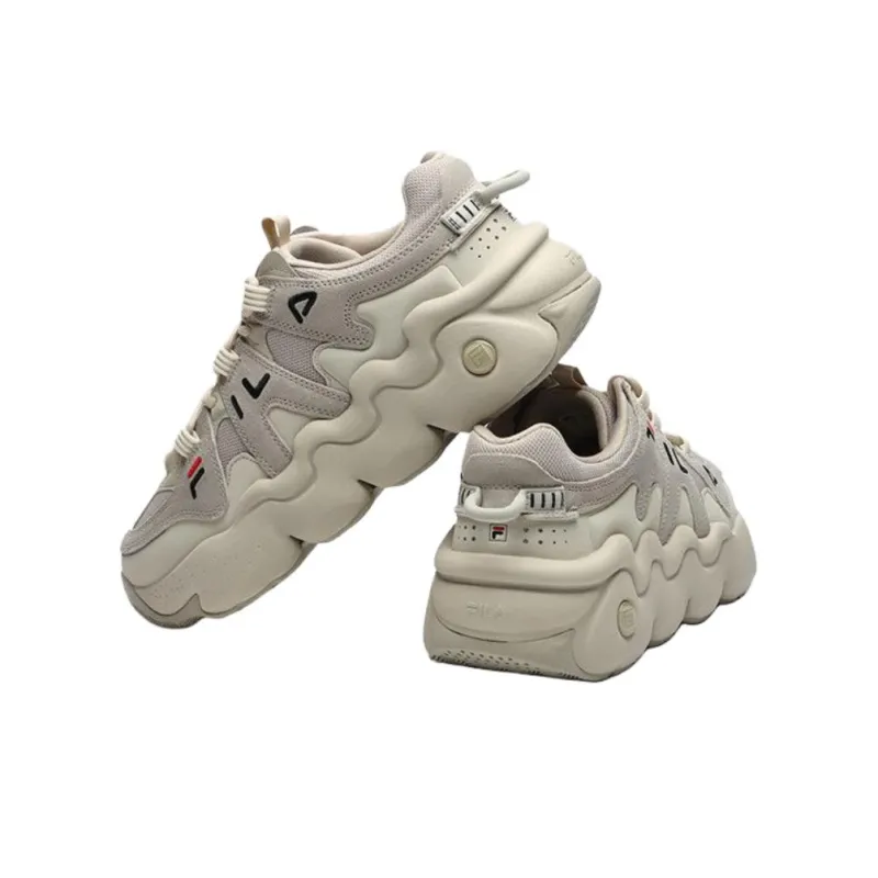 FILA BARRICADE II Anti Slip Wear Resistant Low Top Casual Shoes Men's Beige-2