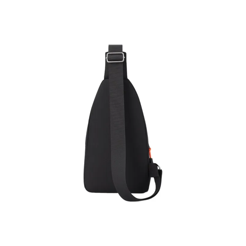 Warrior Nylon Fabric Sling Bag Unisex Black-1