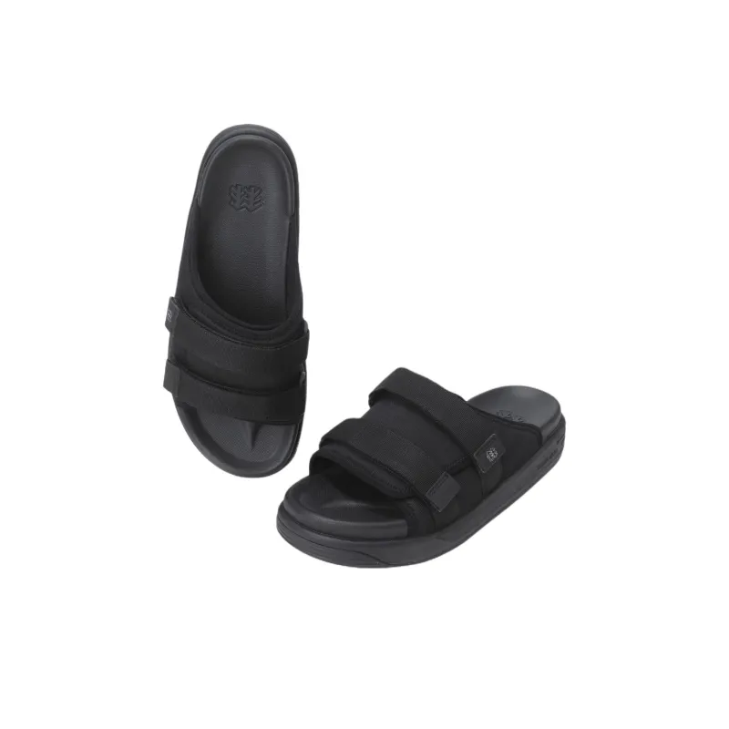 KOLON SPORT Camp Slip Resistant Abrasion Resistant Slide Slippers Unisex Black-3