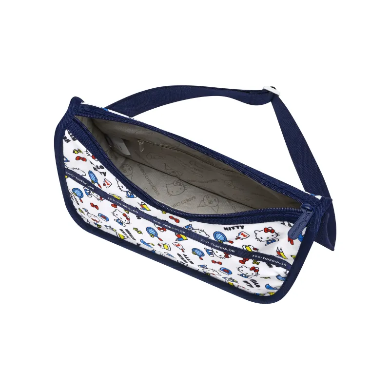Zgo Hello Kitty Polyester Shoulder Bag Women's White Blue-2