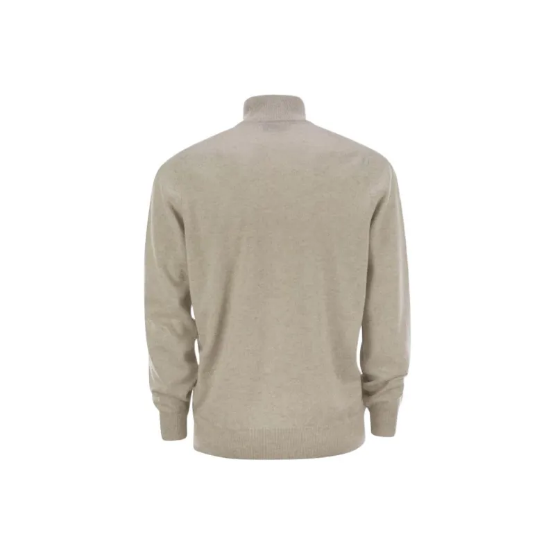Brunello Cucinelli Zipped Knitted Cardigan-1
