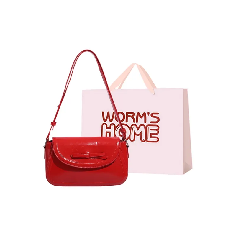 Worm's Home PU Shoulder Bag Women's Multicolor-2
