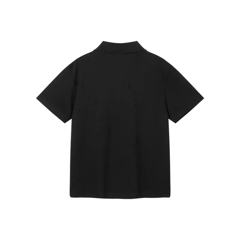 SANBAI STUDIO Polo Shirts Men Black-1