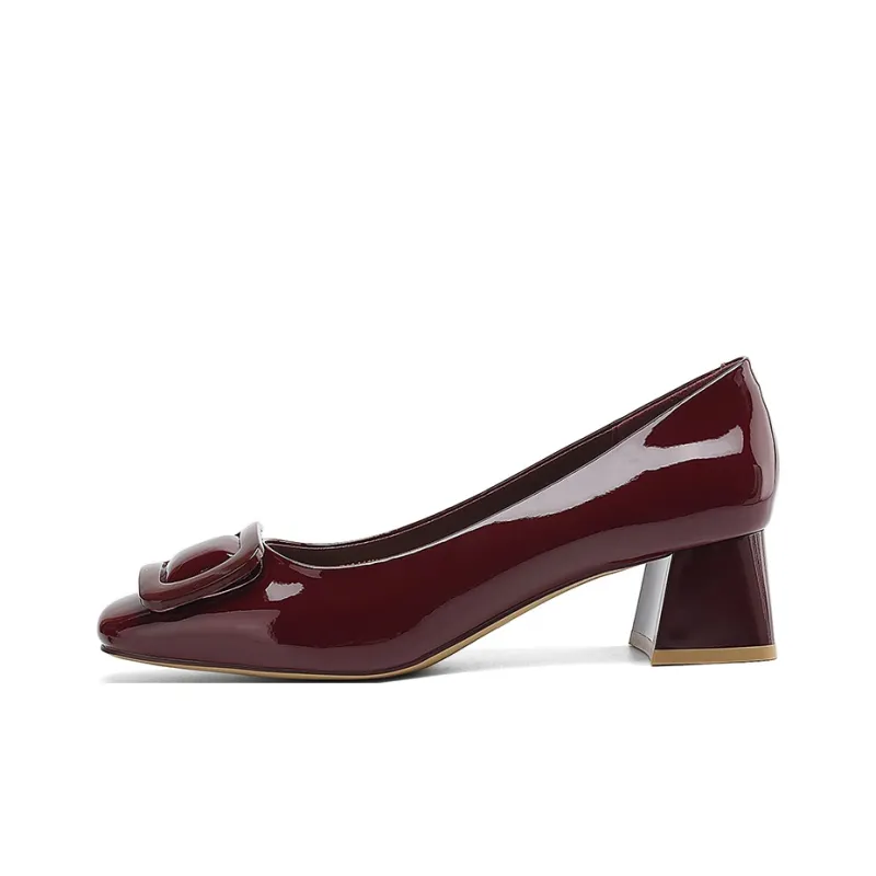 HLA Chunky Heel High Heels 5CM Women's-5