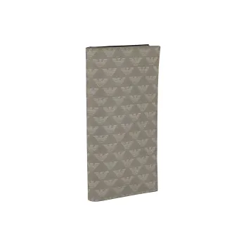 EMPORIO ARMANI Leather Long Wallets Regular Men's Gray