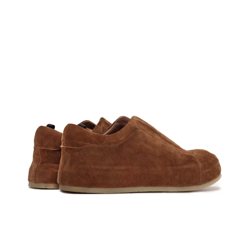 Viplander Abrasion Resistant Low Top Skateboard Shoes Men's Brown-3