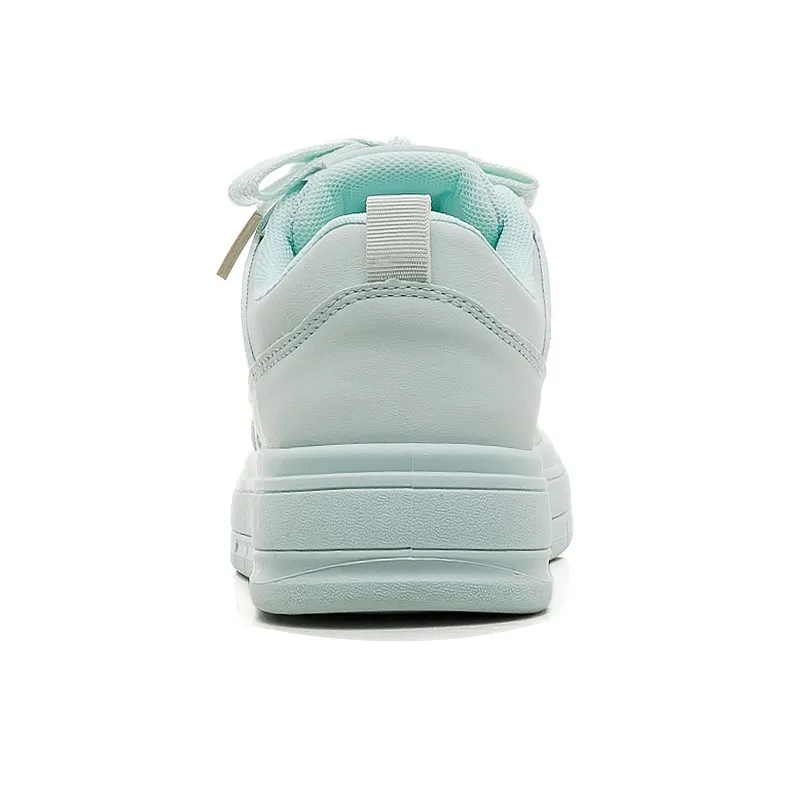 HUANQIU Slip Resistant Shock Absorbers With Abrasion Resistant Properties Low Top Skateboard Shoes Women's Aqua-3