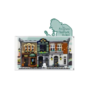 LIGHT YOUR BRICKS Sherlock Holmes Building Blocks Storage ICONS Collection Display Case Model Accessories