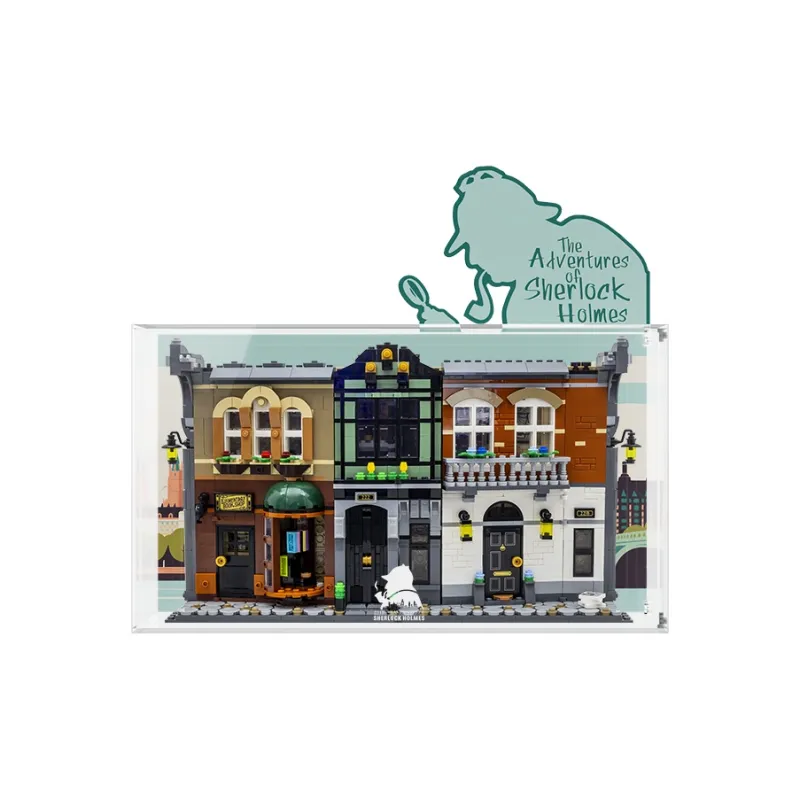 LIGHT YOUR BRICKS Sherlock Holmes Building Blocks Storage ICONS Collection Display Case Model Accessories-0