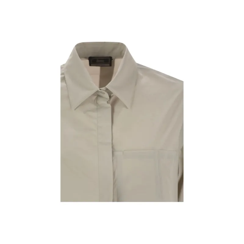 HERNO Elasticated Cuff Textured Shirt-3