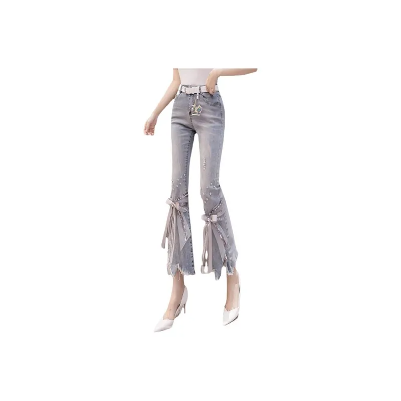 Mu Qingqing Jeans Women's Blue-0
