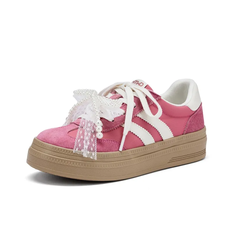 Hotwind Virtue Collection Ballet Style German Army Trainers Low Top Skateboard Shoes Women's-11