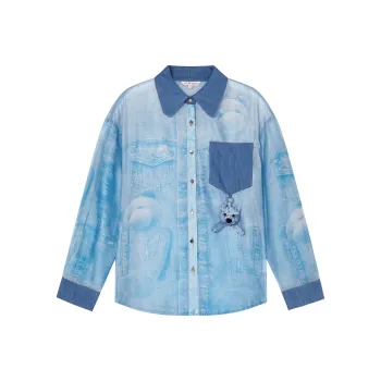 NOISY TEDDY Shirts Women's Blue