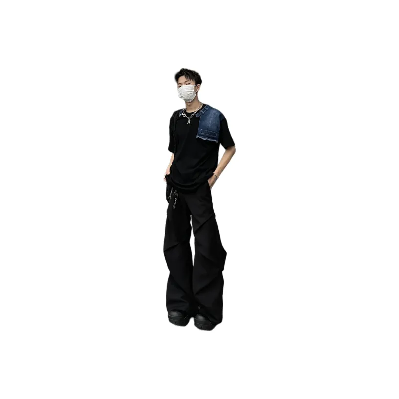 FONDLOOK T Shirts Unisex Black-0