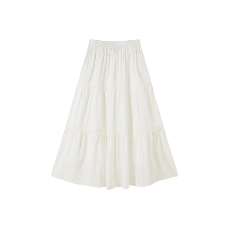 XIANGYING Casual Long Skirt Women's-1