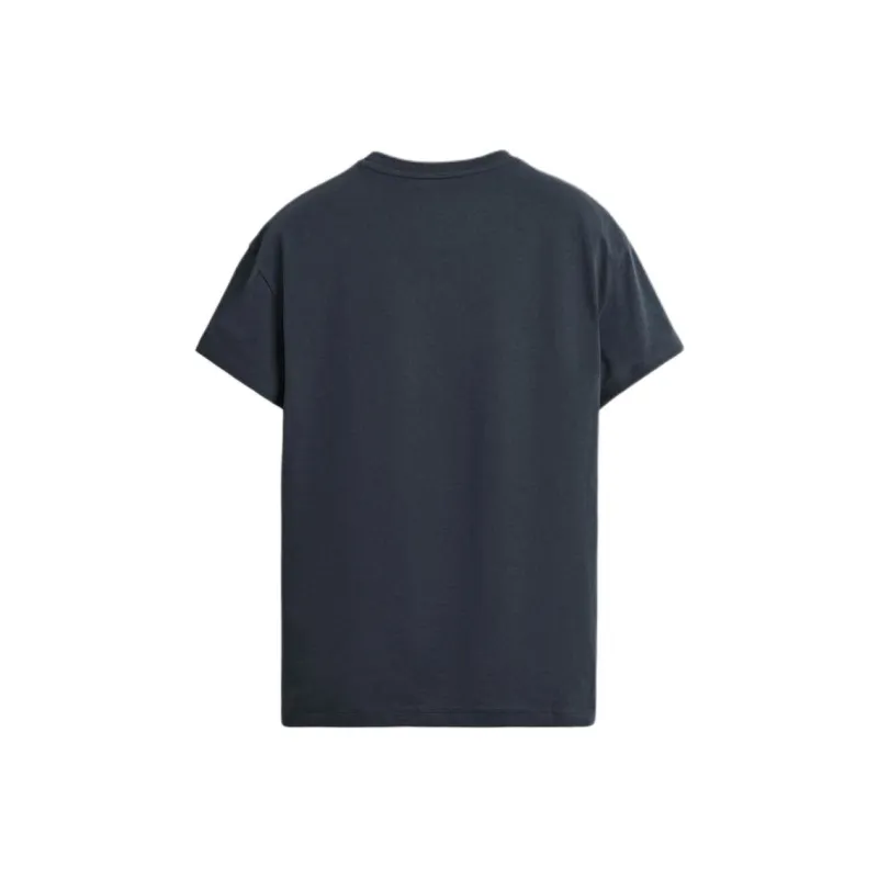 ZARA T Shirts Men Sea Blue-1
