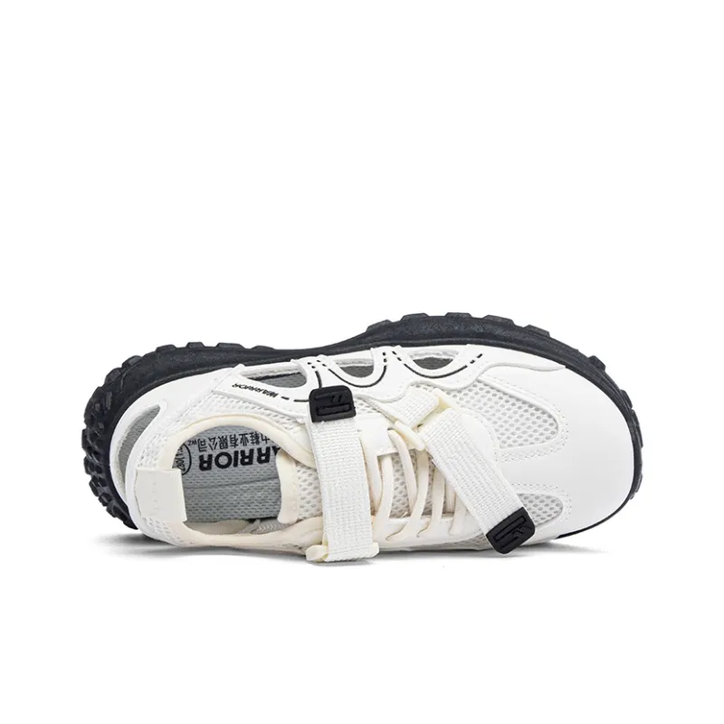 Warrior Slip Resistant Odor Resistant Abrasion Resistant River Trekking Shoes Women's Beige Black-3