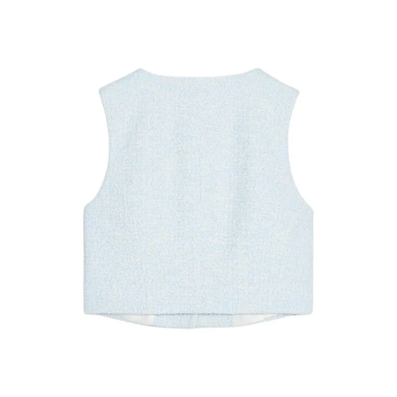 ZARA Tank Tops Women's Nude/Blue-1