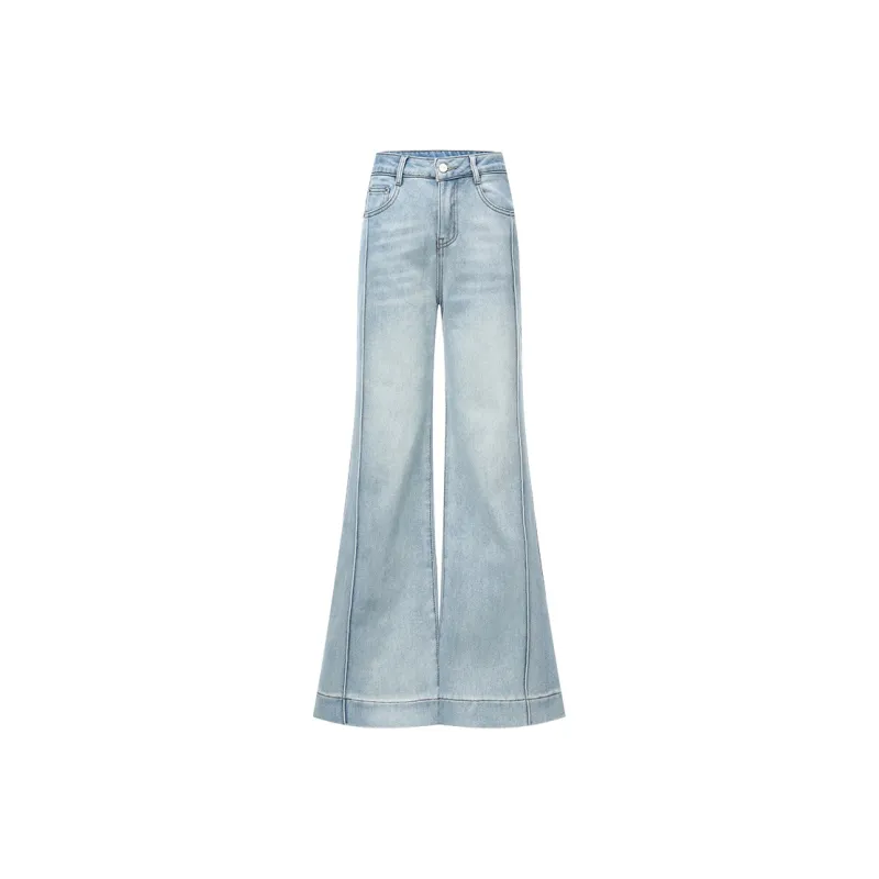 KORAMAN Jeans Women's Light Blue Extended Length 163 Above-0