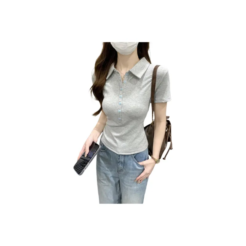 GUOZHEN Set in Sleeve T Shirt Women's-2