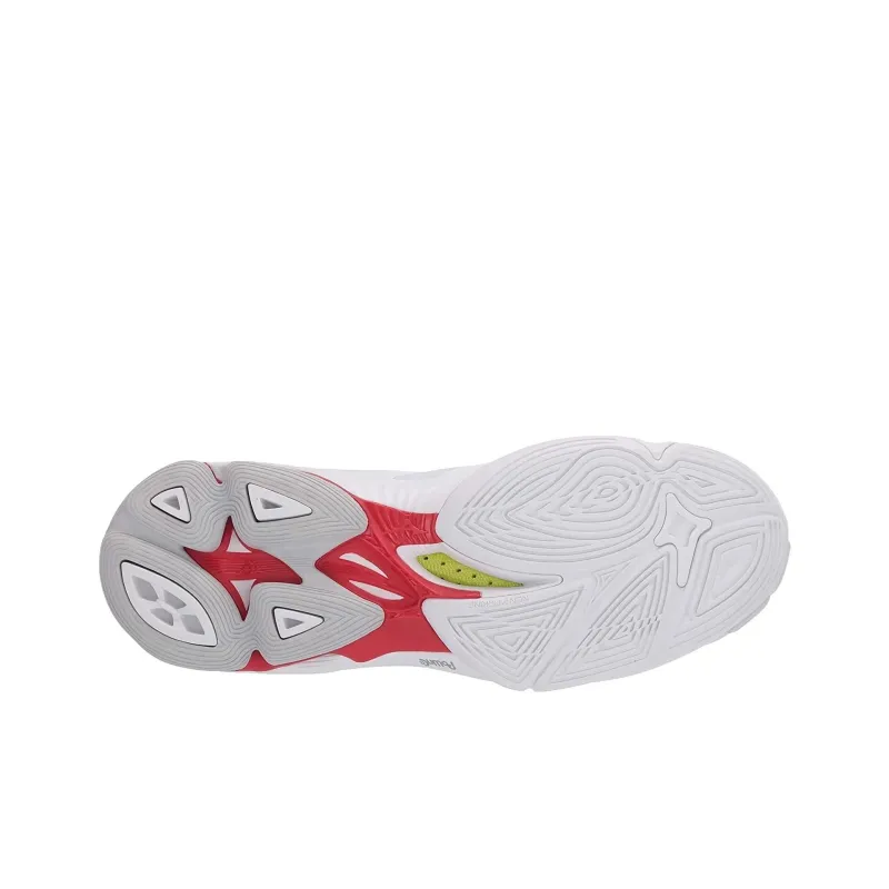 Mizuno Wave Lightning Z6 Anti Slip Wear Resistant Low Top Training Shoes Women's White-4