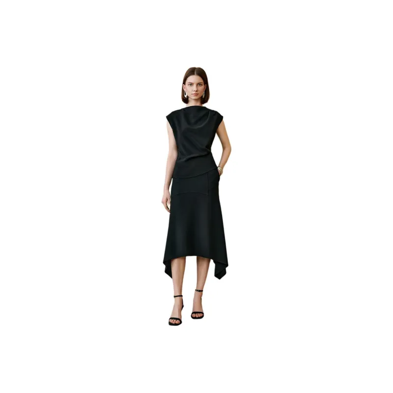INSUN Shirts Women's Black-0