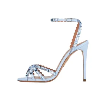 AQUAZZURA Tequila One Strap Sandals 10.5cm Women's Blue