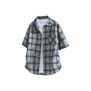 HOKLV Shirts Unisex Lake Blue
