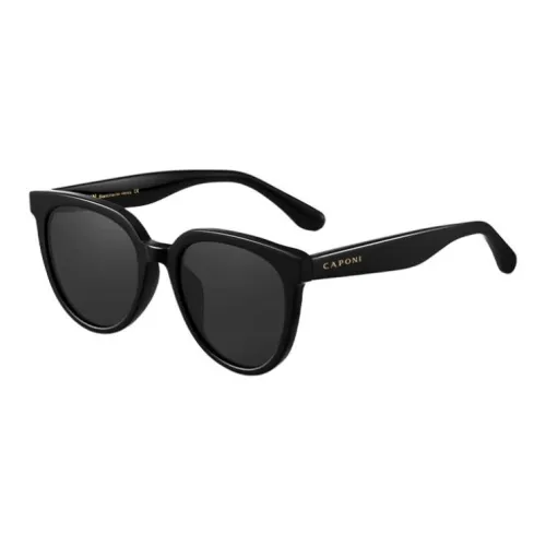 CAPONI TR/Memory Plastic Plate Frame Irregular Shape Sunglasses Unisex Multicolor