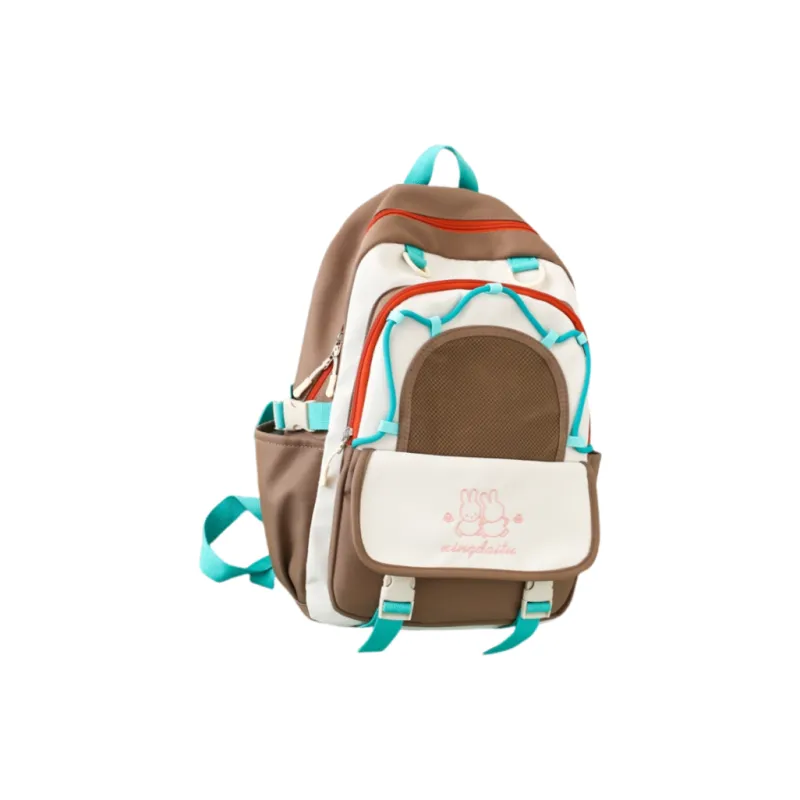 Vack Nylon Backpack Unisex Multicolor-15