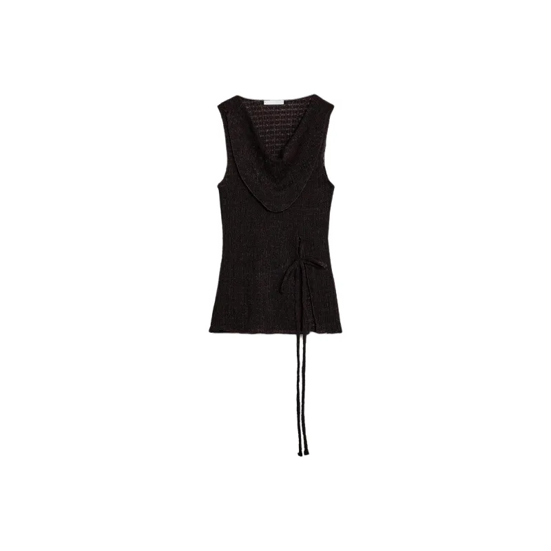 ZARA Tank Tops Women's Dark Brown-0