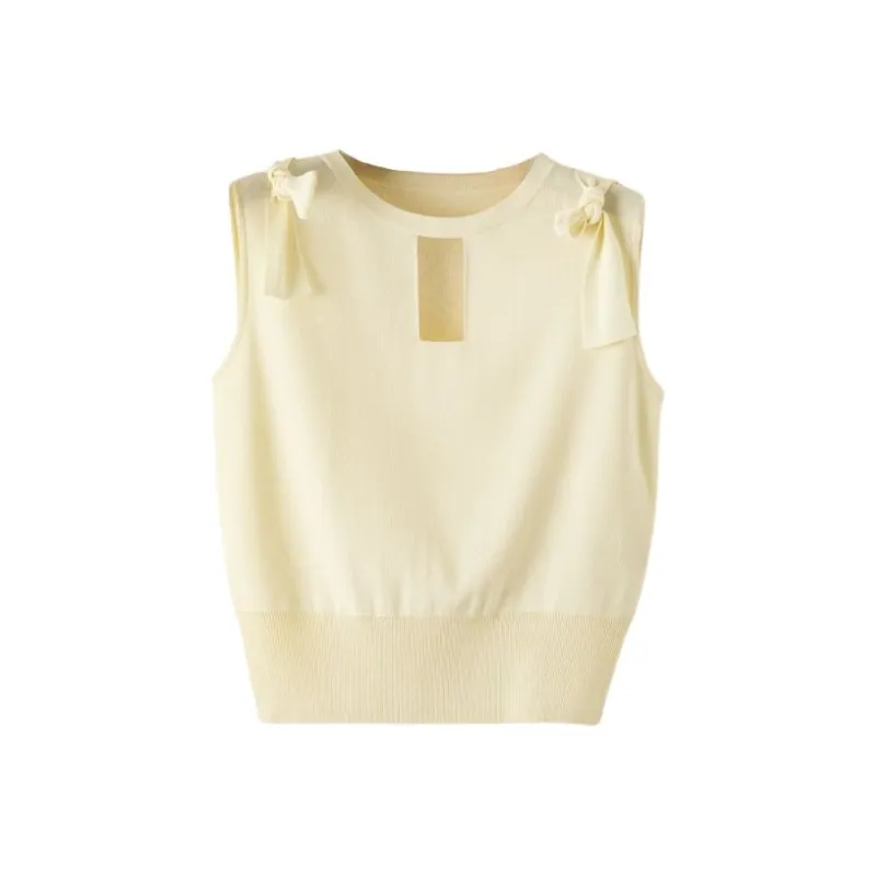 Late White Knitwear Women's Light Yellow-0