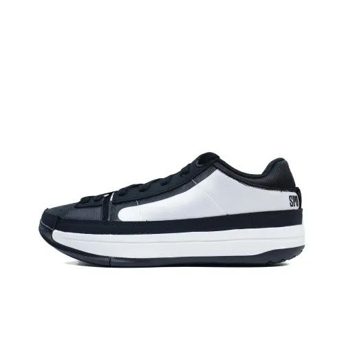 Serious Player Only Low Top Basketball Shoes Men's Black White