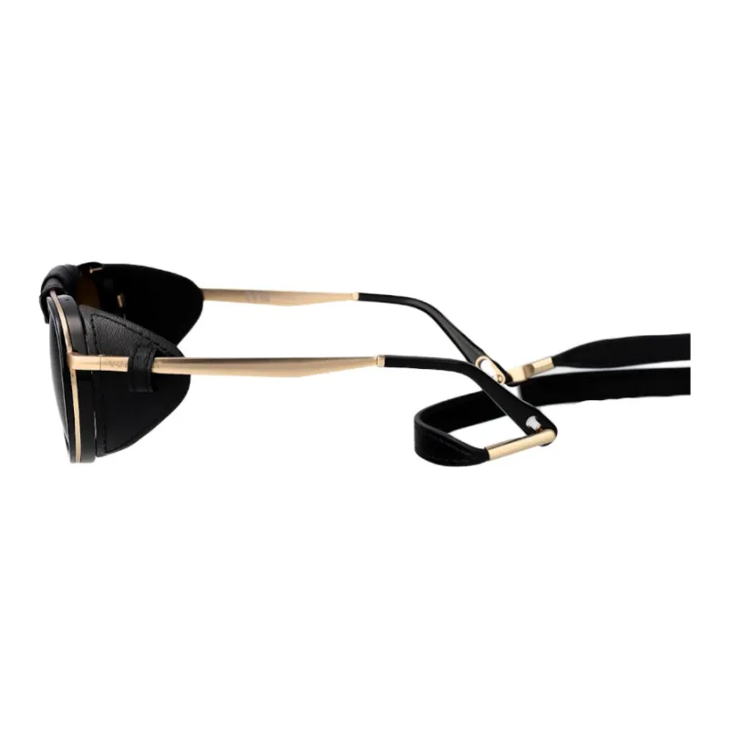 Vuarnet Titanium Acetate Metal Oval Sunglasses Women's Gold-2
