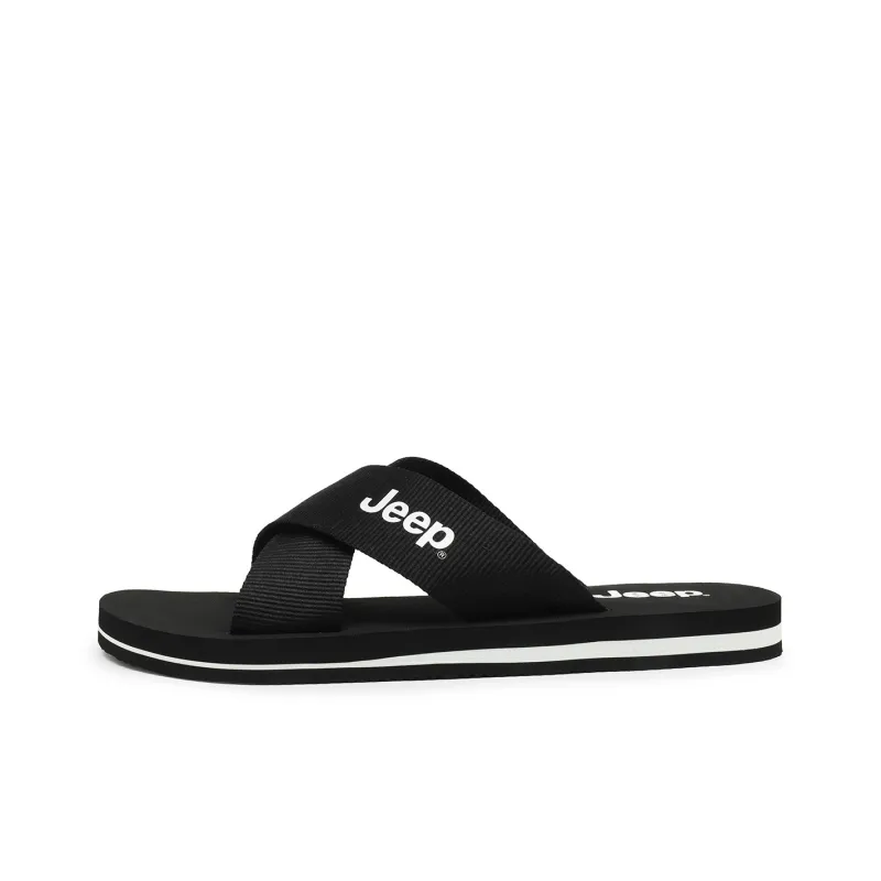 Jeep Slip Resistant Odor Resistant Slide Slippers Unisex-0