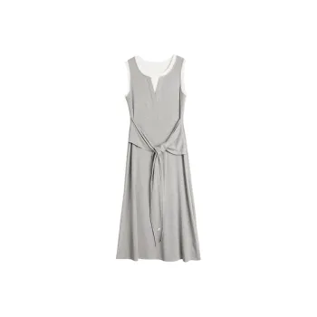 ELLE Sleeveless Dresses Women's Light Gray