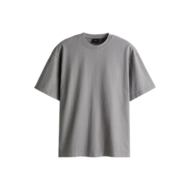 H&M T Shirts Men Gray-0