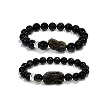 CMFY Obsidian Jade Bracelets Unisex