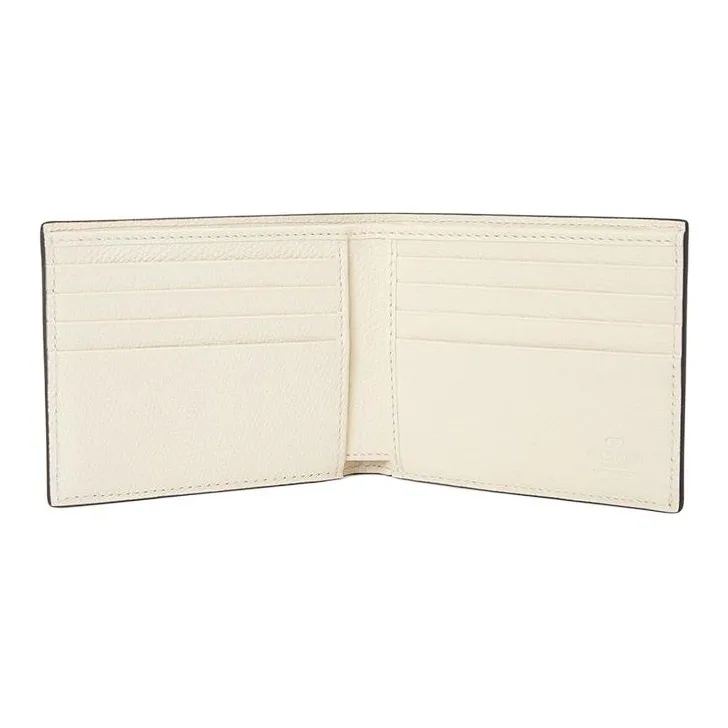 Valentino Leather Wallet Men's Ecru-6