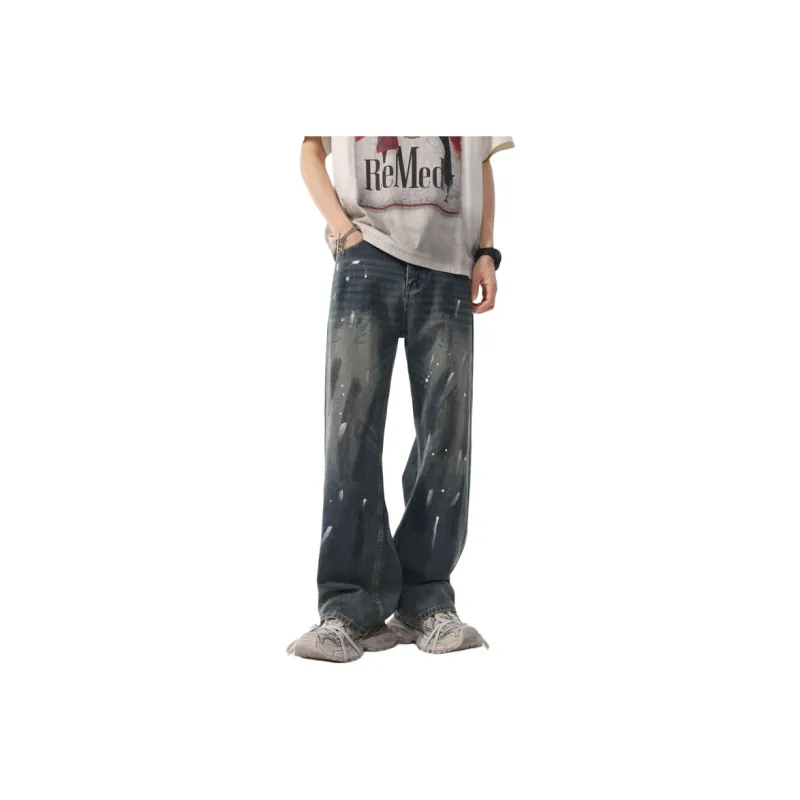 NVRFRGT Jeans Unisex Vintage Blue-0